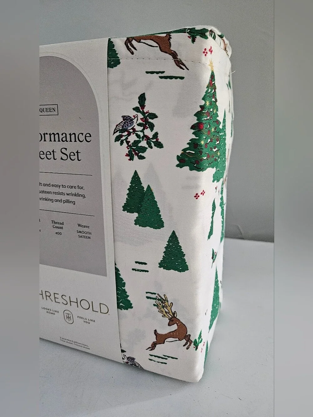 Threshold 400 Thread Count Holiday Performance Sheet Set BNWT